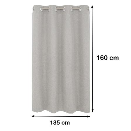 ผ้าม่าน EYELET HOME LIVING STYLE PALE UV 135X160 ซม. สีเทา_9