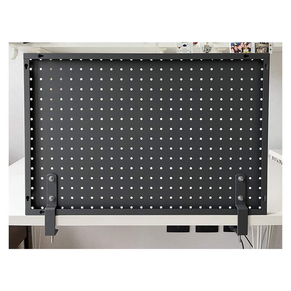 ชุดขายึดโต๊ะสำหรับแผงเหล็ก STACKO สีเทา แพ็ก 2 ชิ้น