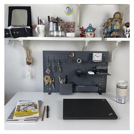 ชุดขายึดโต๊ะสำหรับแผงเหล็ก STACKO สีเทา แพ็ก 2 ชิ้น_6