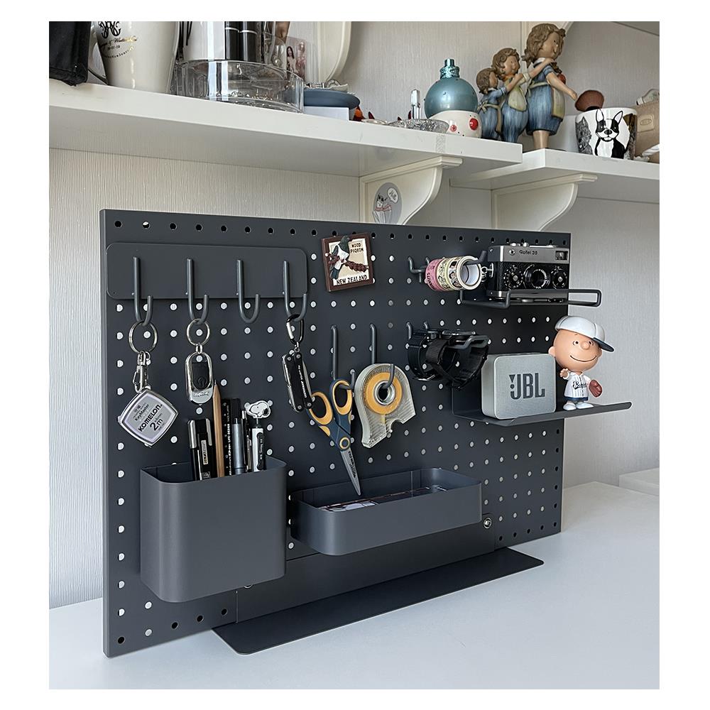 ขาตั้งวางบนโต๊ะสำหรับแผงเหล็ก STACKO 40x12x5 ซม. สีเทา