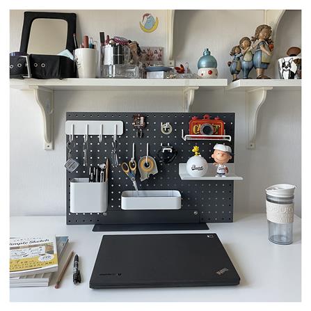 ขาตั้งวางบนโต๊ะสำหรับแผงเหล็ก STACKO 40x12x5 ซม. สีเทา_5