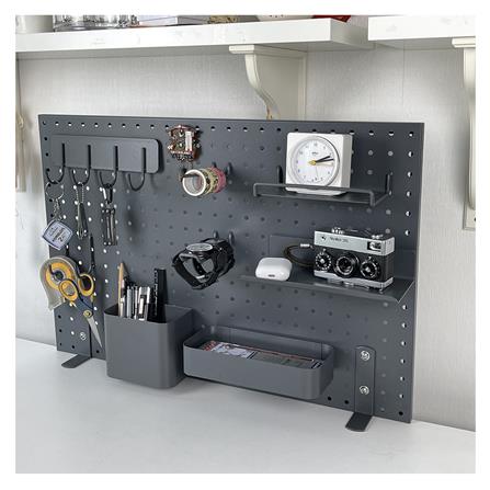 ถาดวางของเหล็กรูกลม STACKO 8x5.5x4 ซม. สีเทา_4