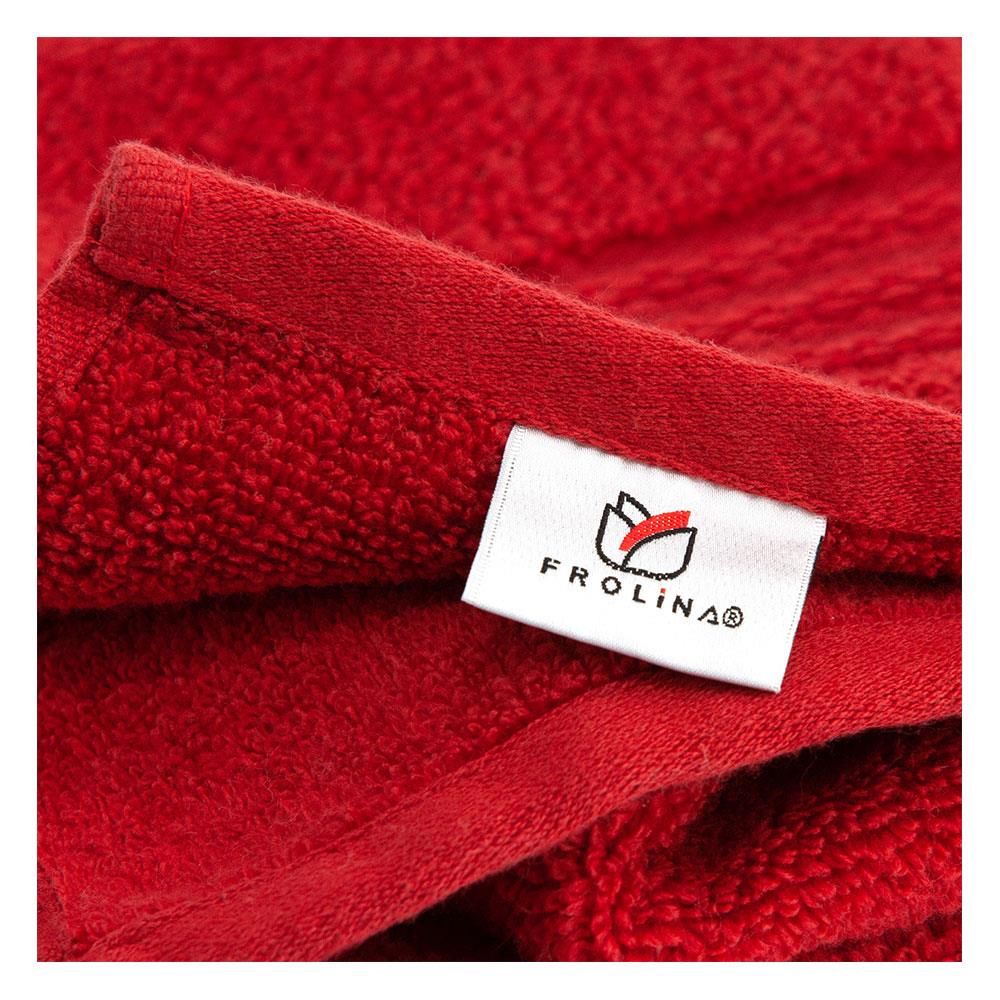 ผ้าขนหนู FROLINA ECO SOFT 15x31 นิ้ว สีแดง