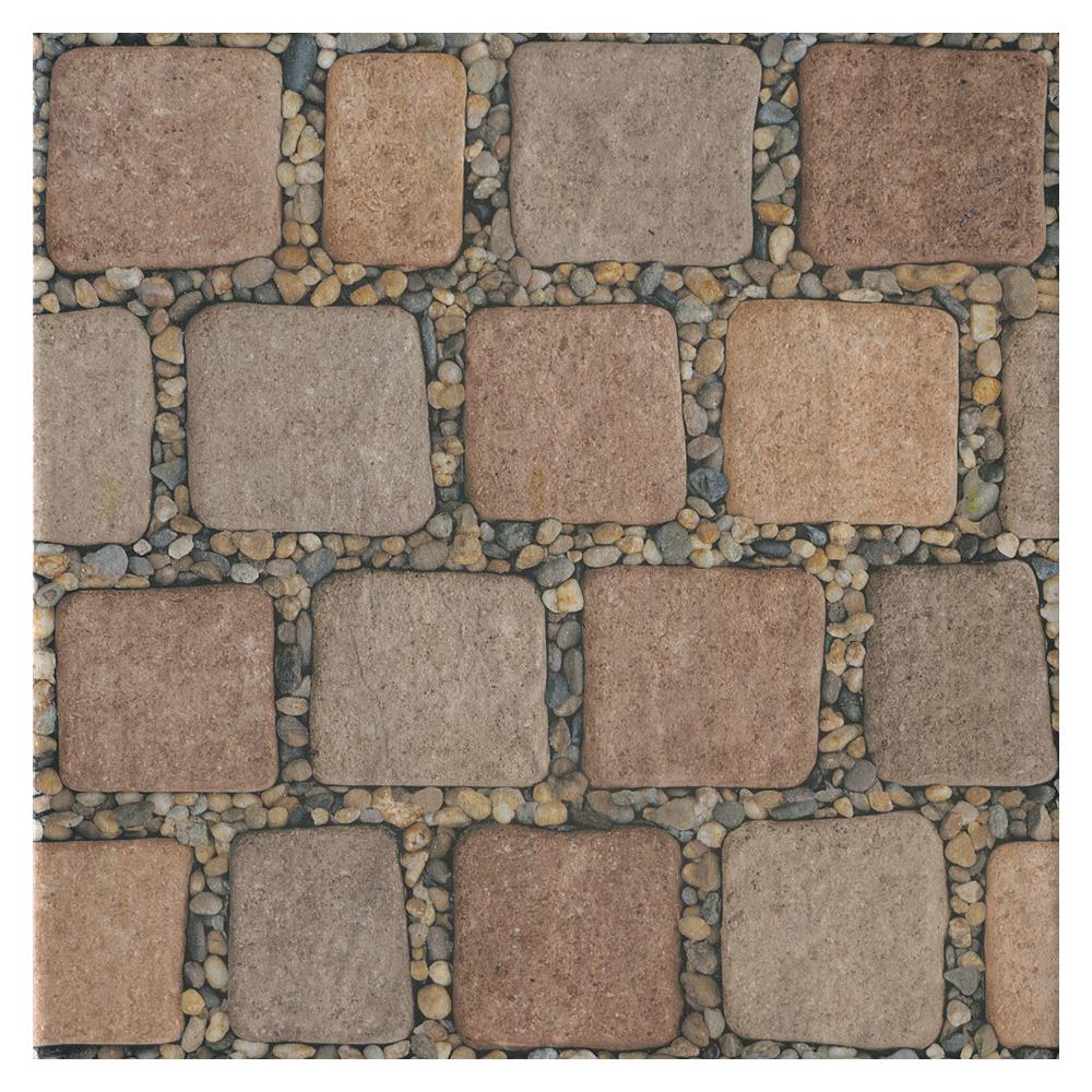 กระเบื้องพื้น 16x16 นิ้ว ภูผา โมลินี่ สโตน น้ำตาล PM 0.96M2