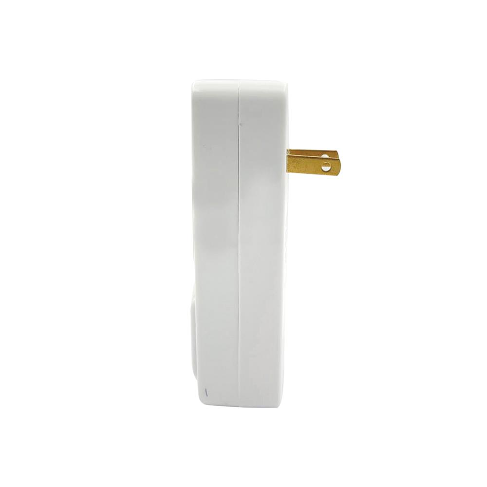 ปลั๊กแปลง 2 ขาแบน 1 ช่อง 1USB 1TYPE-C DATA AL36 10 แอมป์ สีขาว