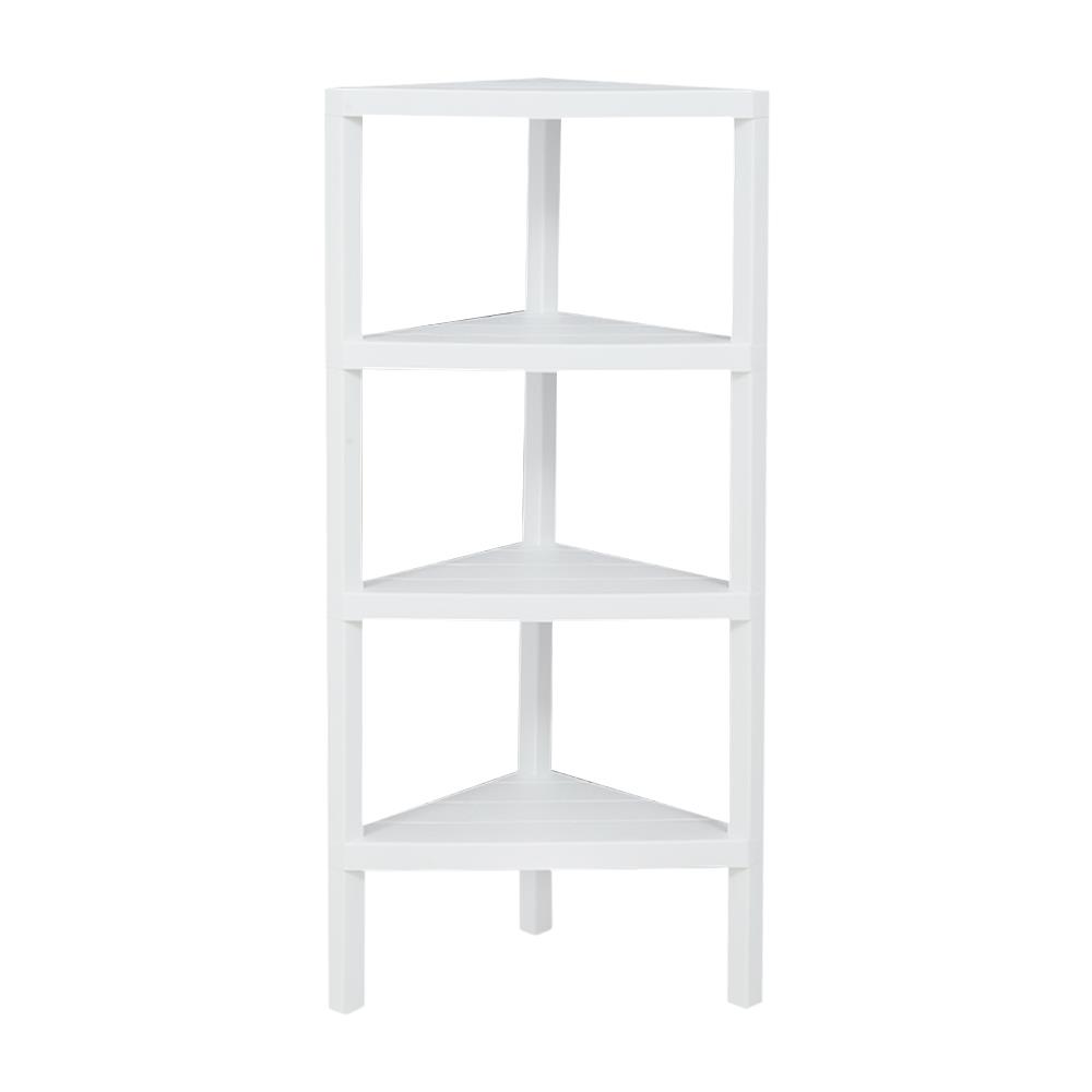 ชั้นวางของเข้ามุม 4 ชั้น STACKO BRICK 46.5x33x100 ซม. สีขาว