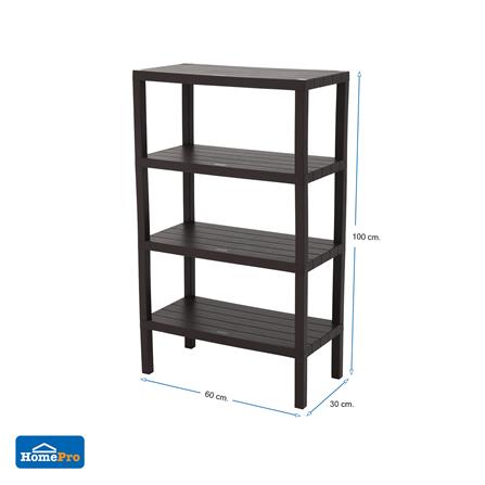 ชั้นวางของ 4 ชั้น STACKO BRICK 30x60x100 ซม. สีน้ำตาล_8