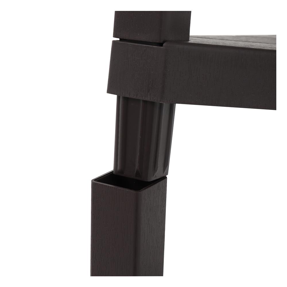 ชั้นวางของเข้ามุม 4 ชั้น STACKO BRICK 46.5x33x100 ซม. สีน้ำตาล