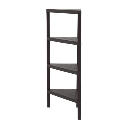 ชั้นวางของเข้ามุม 4 ชั้น STACKO BRICK 46.5x33x100 ซม. สีน้ำตาล
