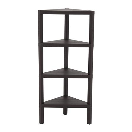 ชั้นวางของเข้ามุม 4 ชั้น STACKO BRICK 46.5x33x100 ซม. สีน้ำตาล_1