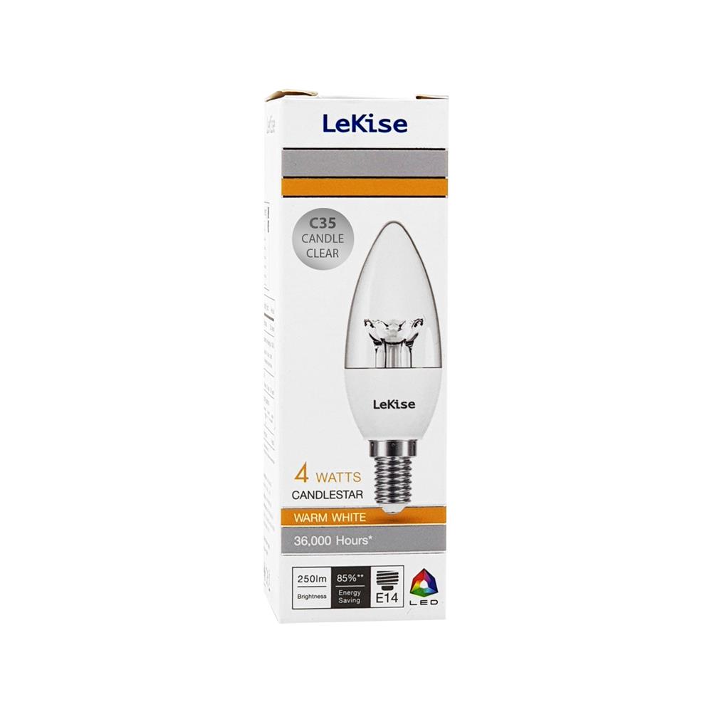 หลอด LED LEKISE C35 CANDLE STAR 4 วัตต์ WARMWHITE E14
