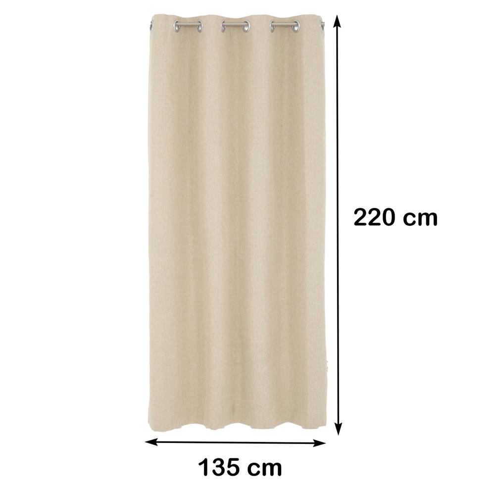 ผ้าม่าน EYELET HOME LIVING STYLE PALE UV 135X220 ซม. สีครีม