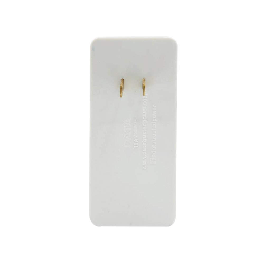 ปลั๊กแปลง 2 ขาแบน 1 ช่อง 1 สวิตช์ 1USB 1TYPE-C DATA AL39 10 แอมป์ สีขาว