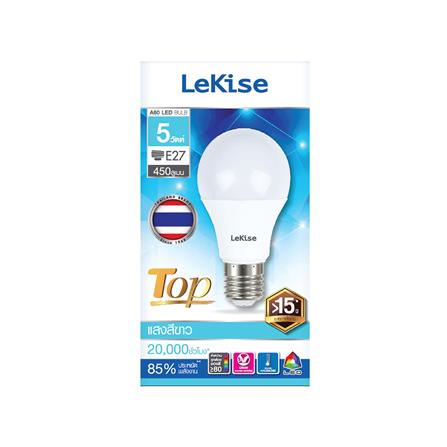 หลอด LED LEKISE A60 TOP 5 วัตต์ DAYLIGHT E27_1