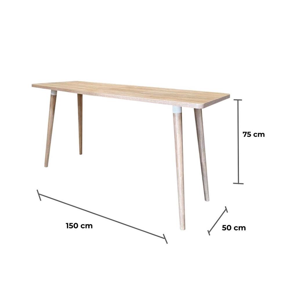 โต๊ะทำงานไม้ BURO WORKIO DK-150 สีโซลิดโอ๊ค