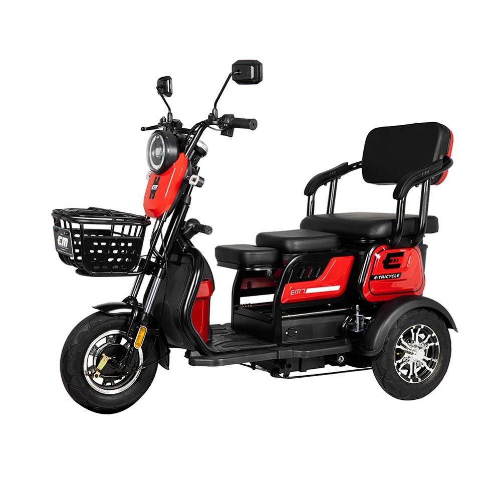 สกู๊ตเตอร์ไฟฟ้า 3 ล้อ EM 7 สีแดง
