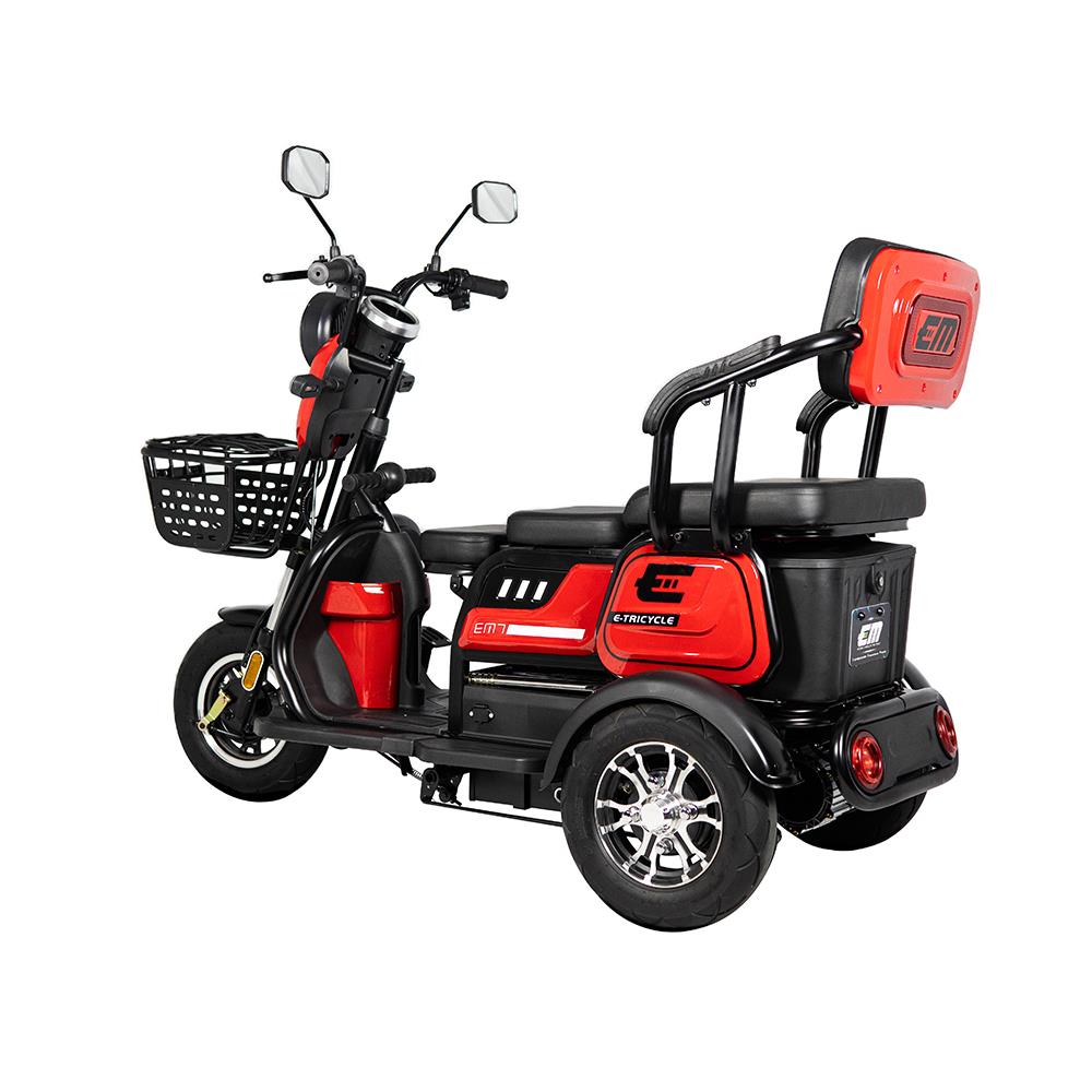 สกู๊ตเตอร์ไฟฟ้า 3 ล้อ EM 7 สีแดง