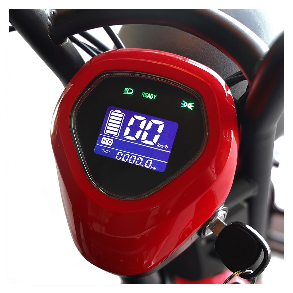 สกู๊ตเตอร์ไฟฟ้า 3 ล้อ EM 7 สีแดง