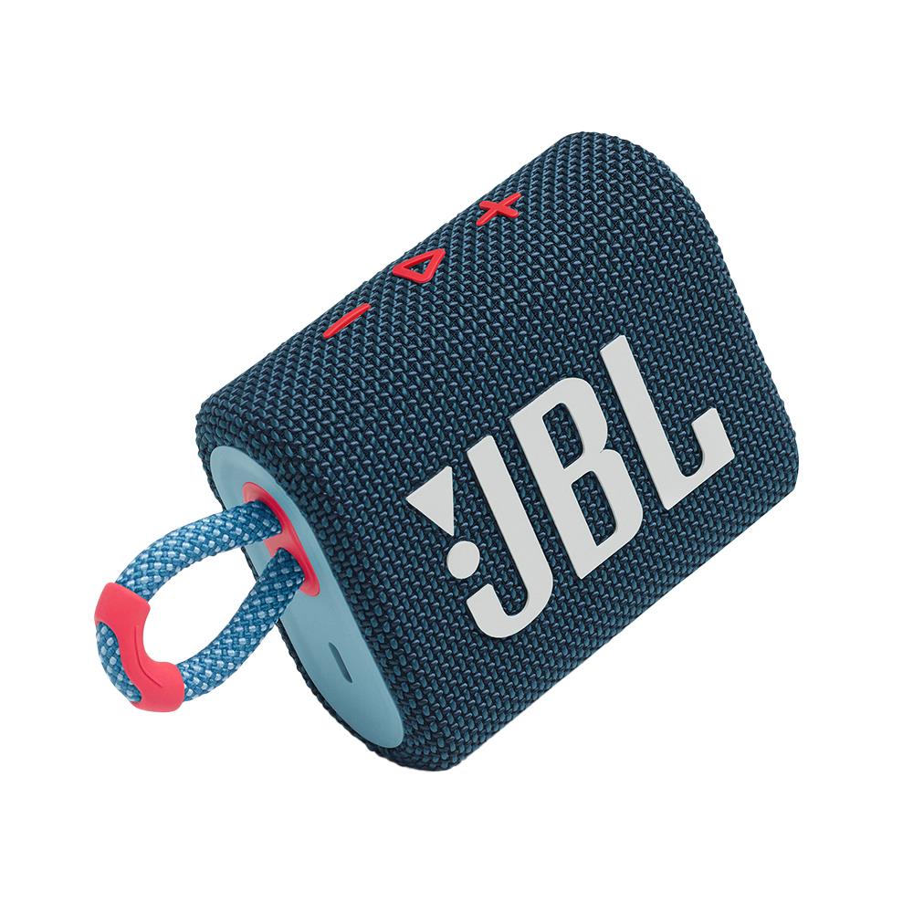 ลำโพงบลูทูธ JBL GO3 สีน้ำเงิน/ชมพู