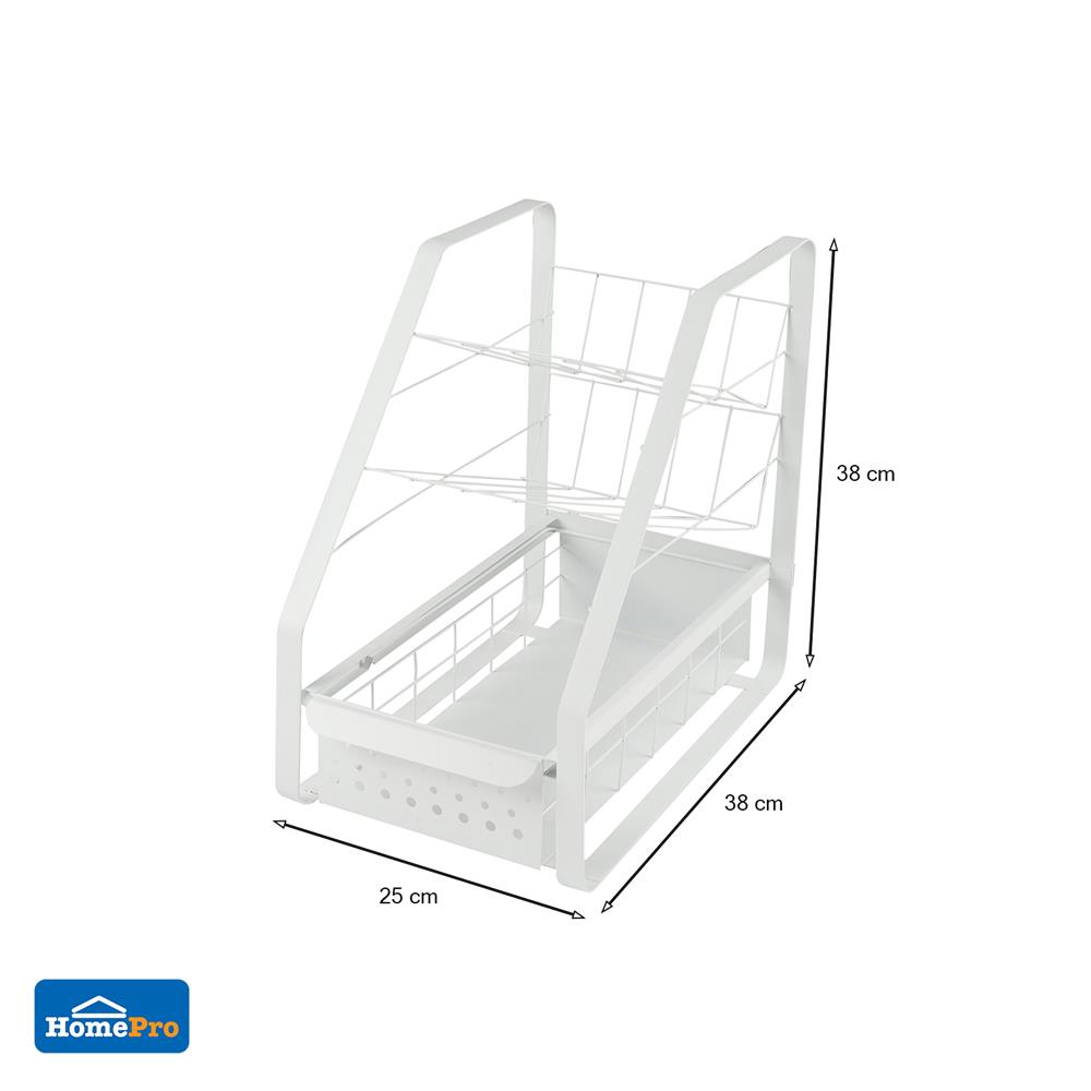 ชั้นวางขวดใต้ซิงค์ 3 ชั้น KECH COCO