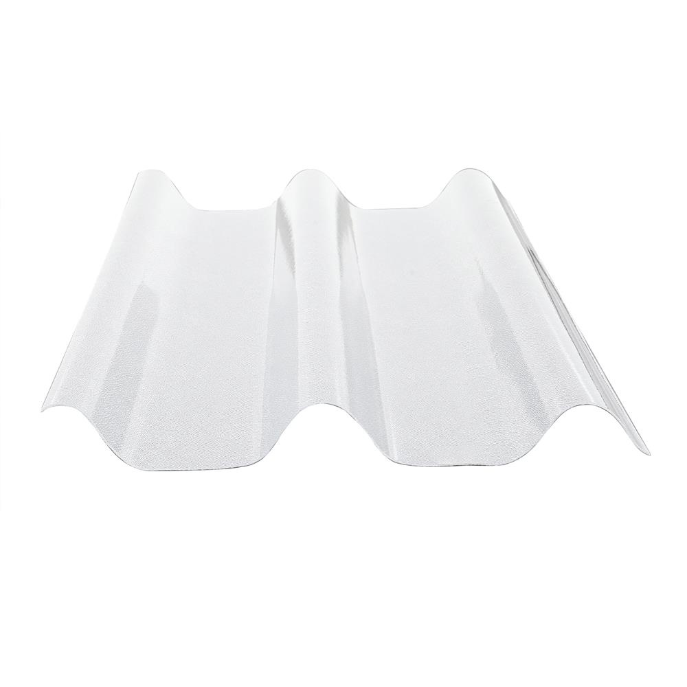 แผ่นโปร่งแสง ลอนคู่ ผิวส้ม SUNSHIELD 1.5 มม. 0.51X1.2 ม. สีใส