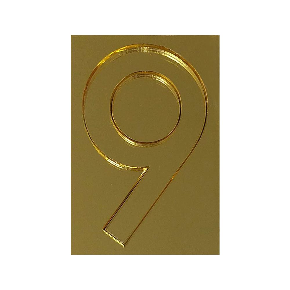 ตัวเลขอารบิก "9" S&T 91 สีทอง