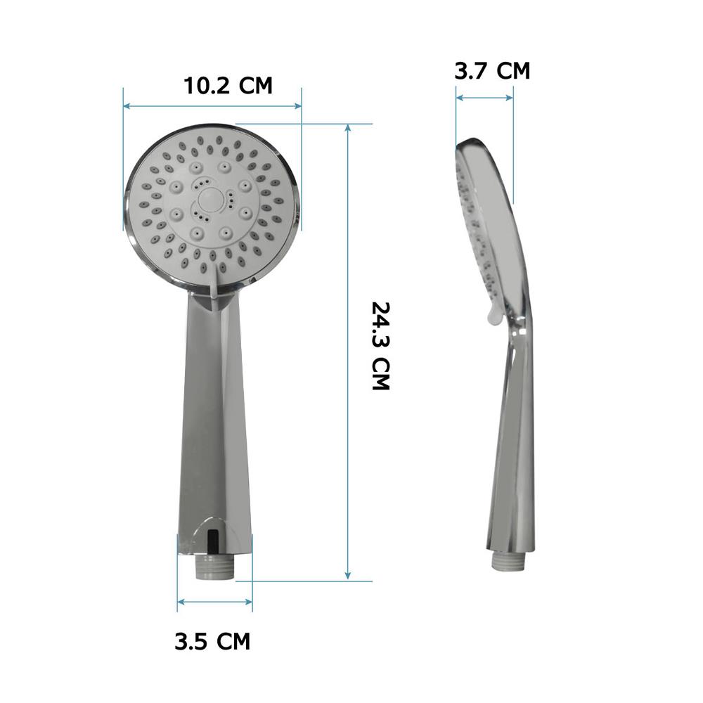 ชุดฝักบัวสายอ่อน 3 ระดับ LUZERN รุ่น HS-9166 สีโครม