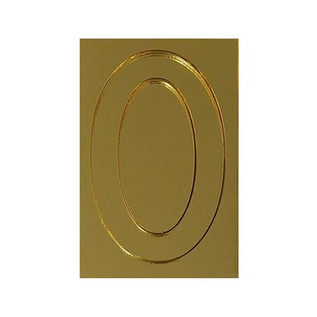 ตัวเลขอารบิก "0" S&T 91 สีทอง