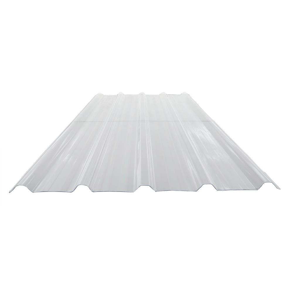 แผ่นโปร่งแสง ลอนเมทัลชีท SUNSHIELD 1.35 มม. 0.82X2.2 ม. สีใส