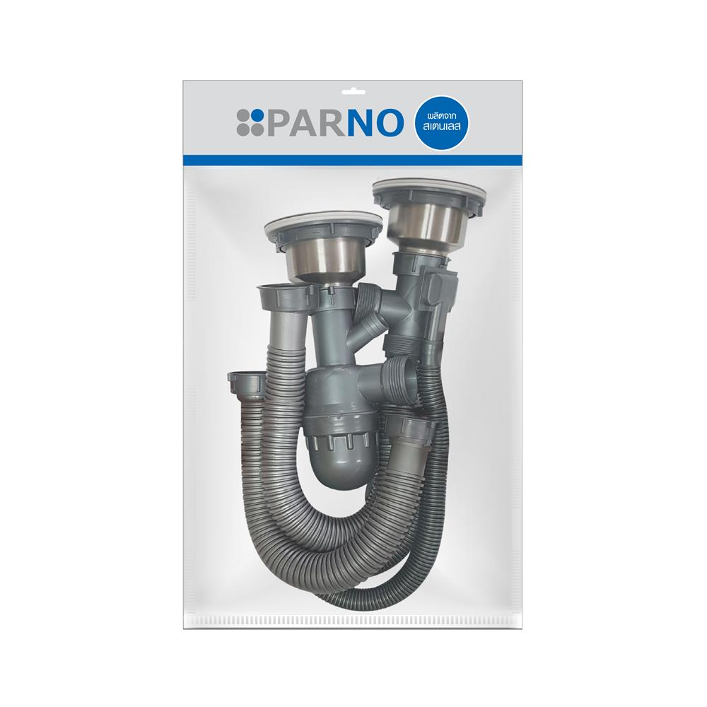 ชุดสะดือ PARNO AP-MDR04 3.5 นิ้ว 2 หัว สเตนเลส