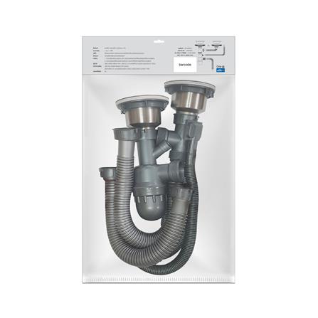 ชุดสะดือ PARNO AP-MDR04 3.5 นิ้ว 2 หัว สเตนเลส_3