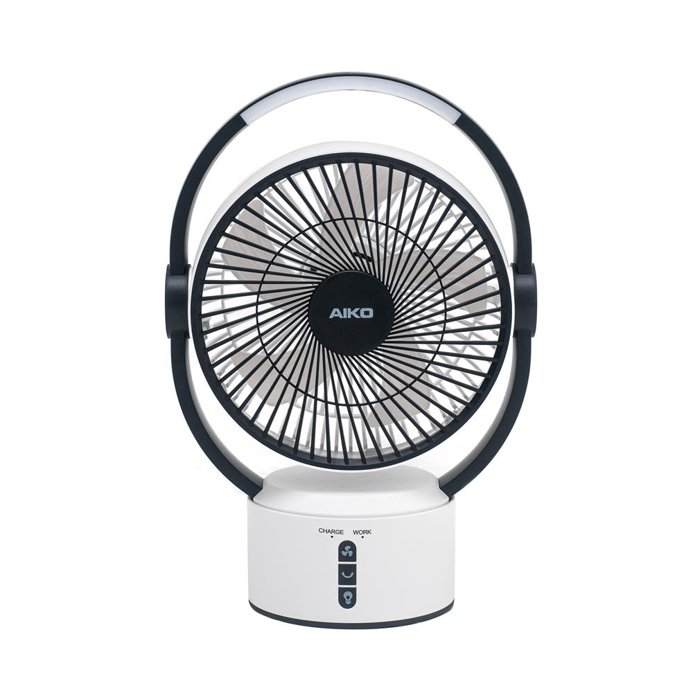 พัดลมตั้งโต๊ะ 9 นิ้ว AIKO KN-L2819-WBK สีขาว/ดำ