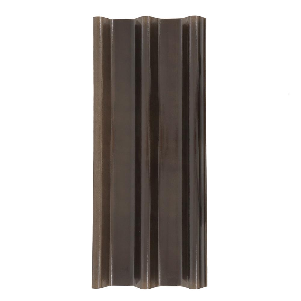 แผ่นโปร่งแสง ลอนคู่ ผิวส้ม SUNSHIELD 1.5 มม. 0.51X1.2 ม. สีชา