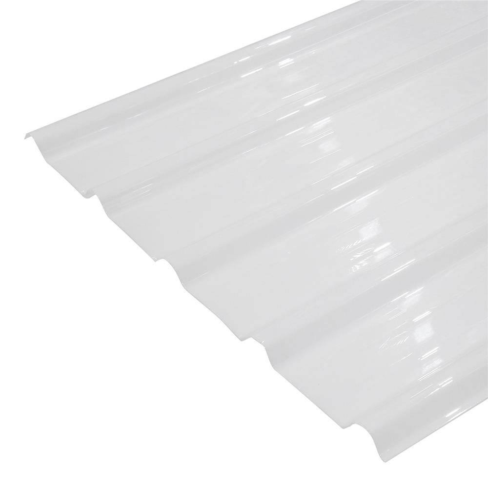 แผ่นโปร่งแสง ลอนเมทัลชีท SUNSHIELD 1.35 มม. 0.82X2.2 ม. สีขาว