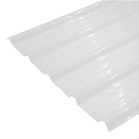 แผ่นโปร่งแสง ลอนเมทัลชีท SUNSHIELD 1.35 มม. 0.82X2.2 ม. สีขาว_1