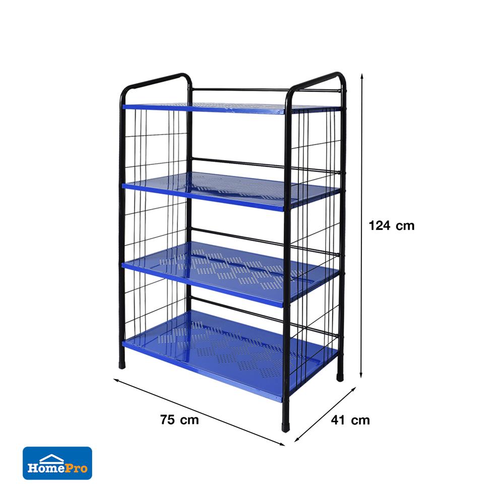 ชั้นวางของ 4 ชั้น ME LIVING RACK 75x41x124 ซม. สีน้ำเงิน