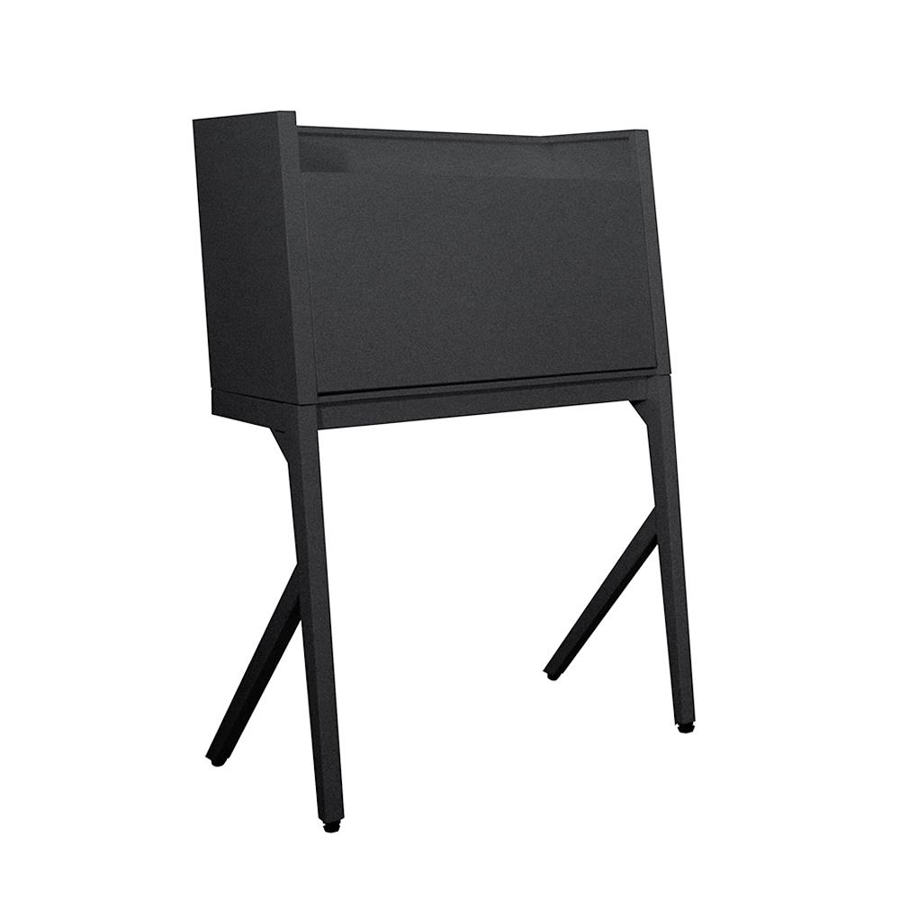 โต๊ะทำงานเหล็ก KIOSK BV-01 90 ซม. สีดำ