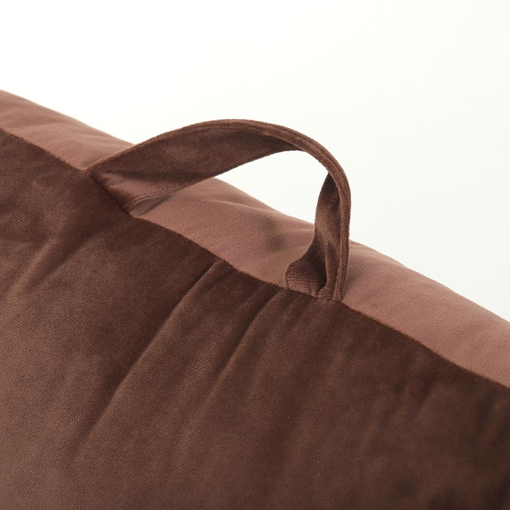 เบาะรองหลัง HOME LIVING STYLE FUR 18x29 นิ้ว สีน้ำตาล