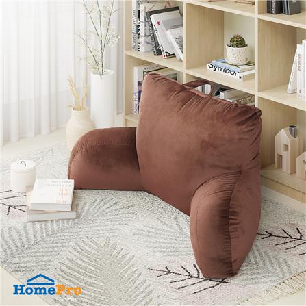 เบาะรองหลัง HOME LIVING STYLE FUR 18x29 นิ้ว สีน้ำตาล_6