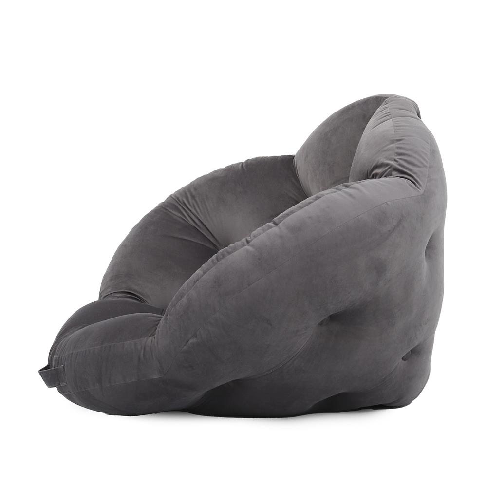 เบาะรองนั่ง HOME LIVING STYLE FLOWER 34x43 นิ้ว สีเทา