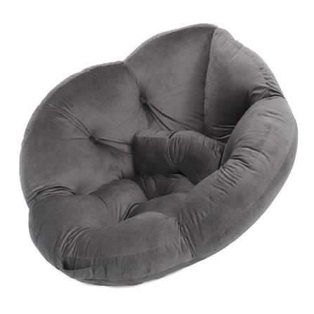 เบาะรองนั่ง HOME LIVING STYLE FLOWER 34x43 นิ้ว สีเทา_1