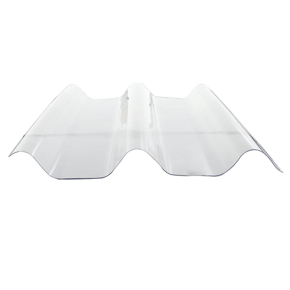 แผ่นโปร่งแสง ลอนคู่ ผิวเรียบ SUNSHIELD 1.2 มม. 0.51X1.5 ม. สีใส