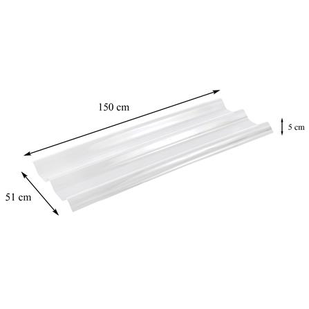 แผ่นโปร่งแสง ลอนคู่ ผิวเรียบ SUNSHIELD 1.2 มม. 0.51X1.5 ม. สีใส_4