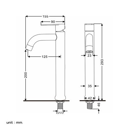ก๊อกอ่างล้างหน้าเดี่ยว RASLAND RA 813-HIGH_6