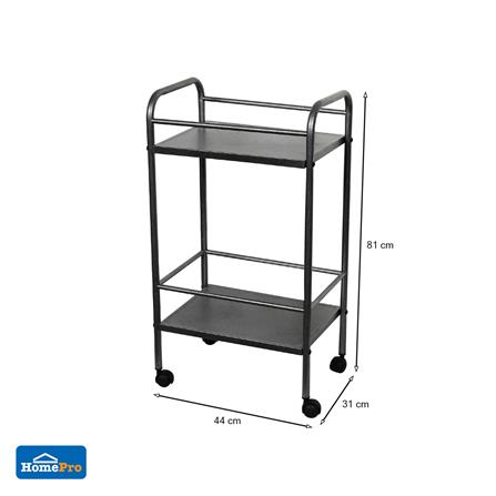 ชั้นวางของ 2 ชั้น มีล้อ ME LIVING BAR 44x31x81 ซม. สีเมทัลลิค_4