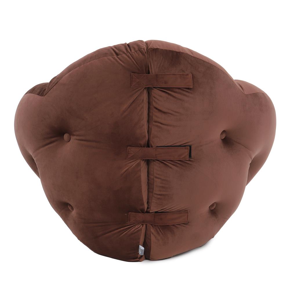 เบาะรองนั่ง HOME LIVING STYLE FLOWER 34x43 นิ้ว สีน้ำตาล