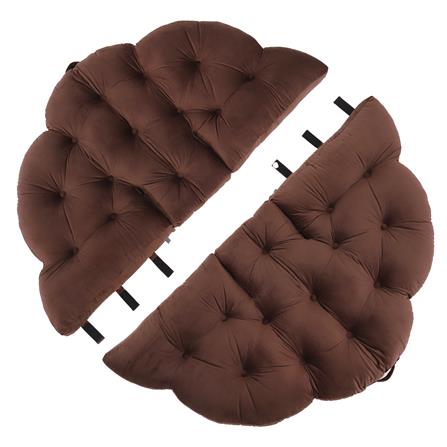 เบาะรองนั่ง HOME LIVING STYLE FLOWER 34x43 นิ้ว สีน้ำตาล_5