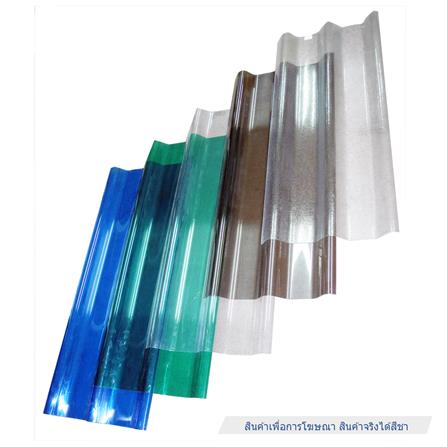 แผ่นโปร่งแสง ลอนคู่ ผิวเรียบ SUNSHIELD 1.2 มม. 0.51X1.5 ม. สีชา_4