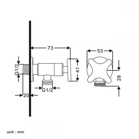 วาล์วฝักบัว RASLAND RA 448334_4