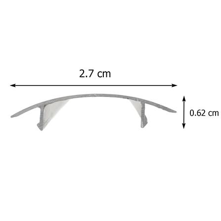 อะลูมิเนียมท็อป (ครอบ) SUNSHIELD 0.62X2.70X245 ซม._4